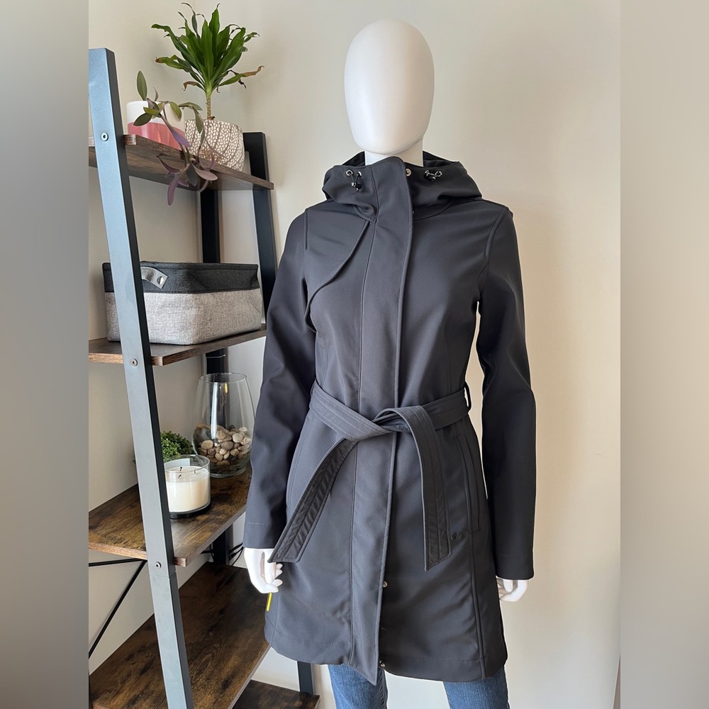 Lolë Women's Black Hooded Belted Coat Size XS